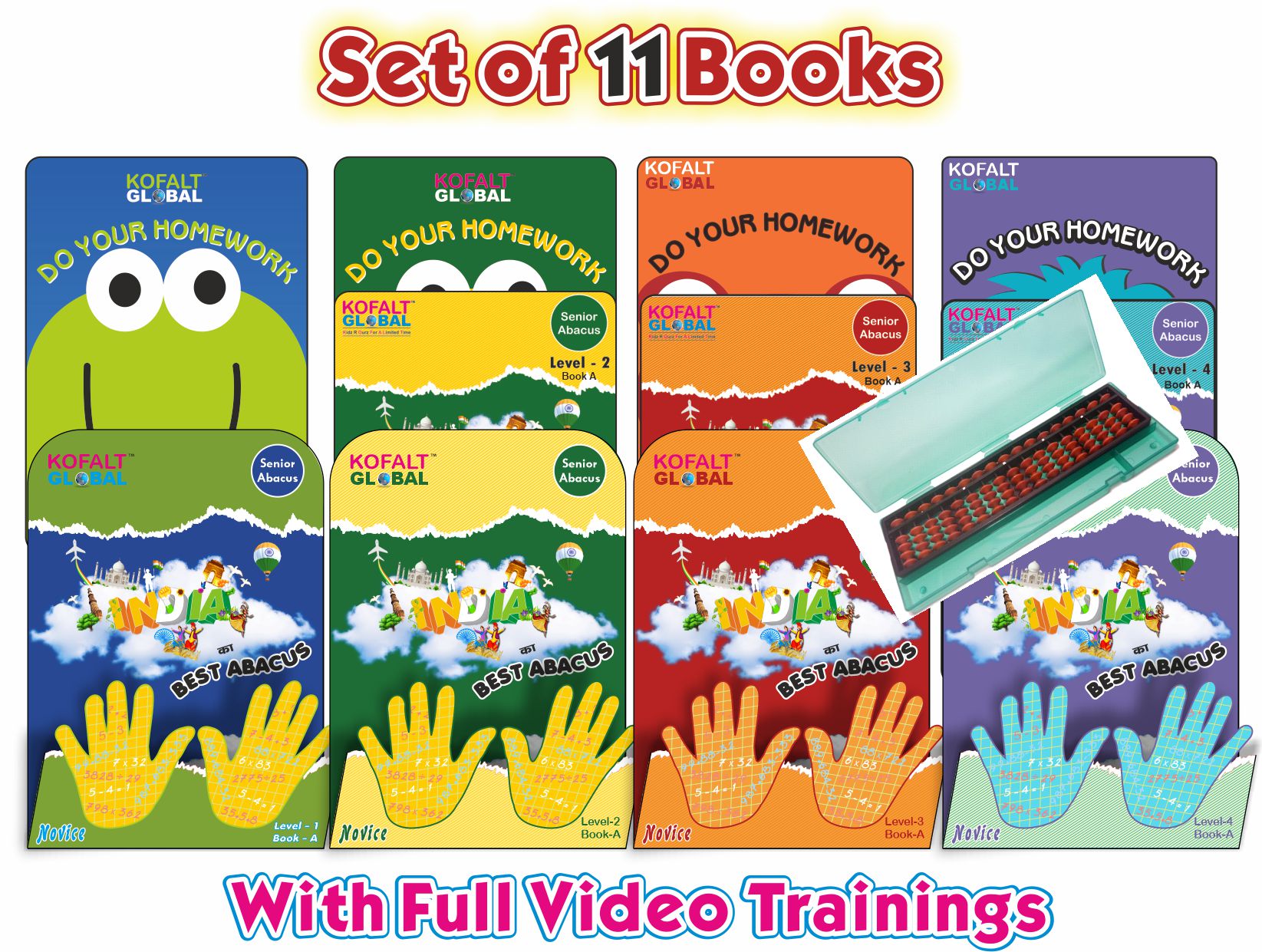 Combo Abacus Senior Level One - Level four ( Set of 12 books)